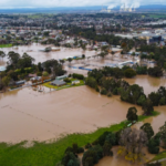 Helicopter rescue body rescues flood victims in Gippsland, East Victoria.