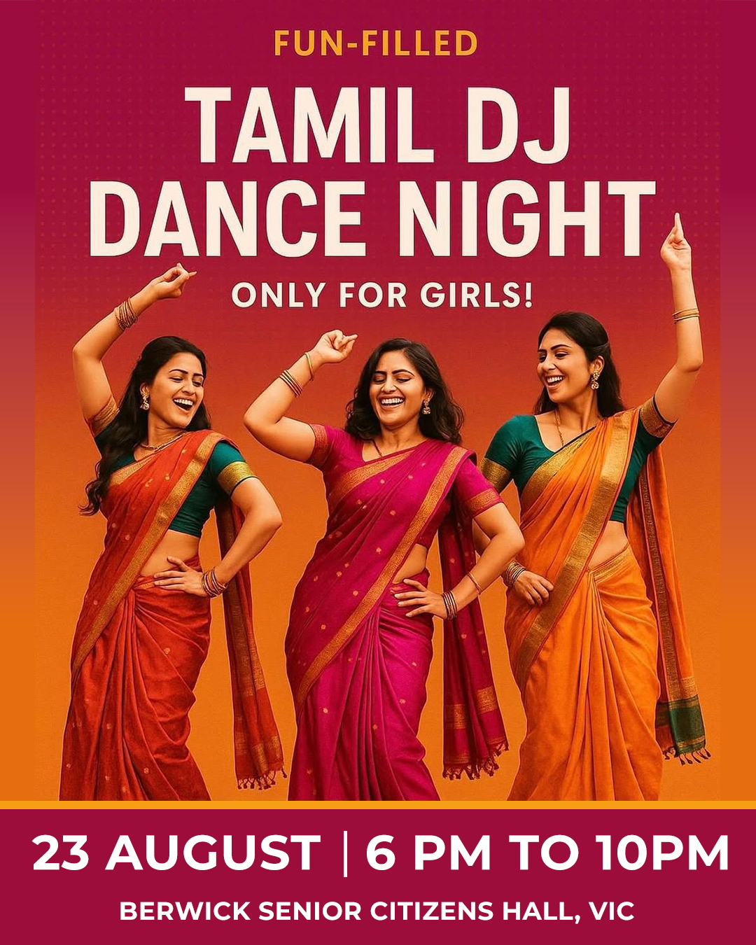 Tamil Girls DJ Night – Music, Dance & Tamil Vibes!