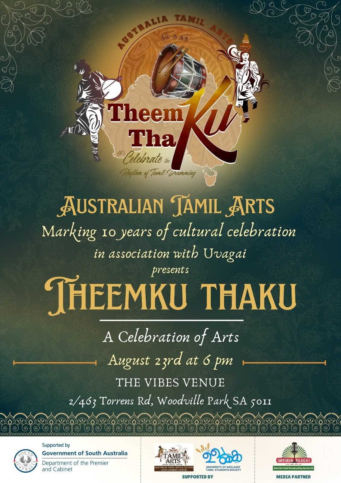 Theemku ThaKu 2025- Celebration of Tamil Drumming-Adelaide